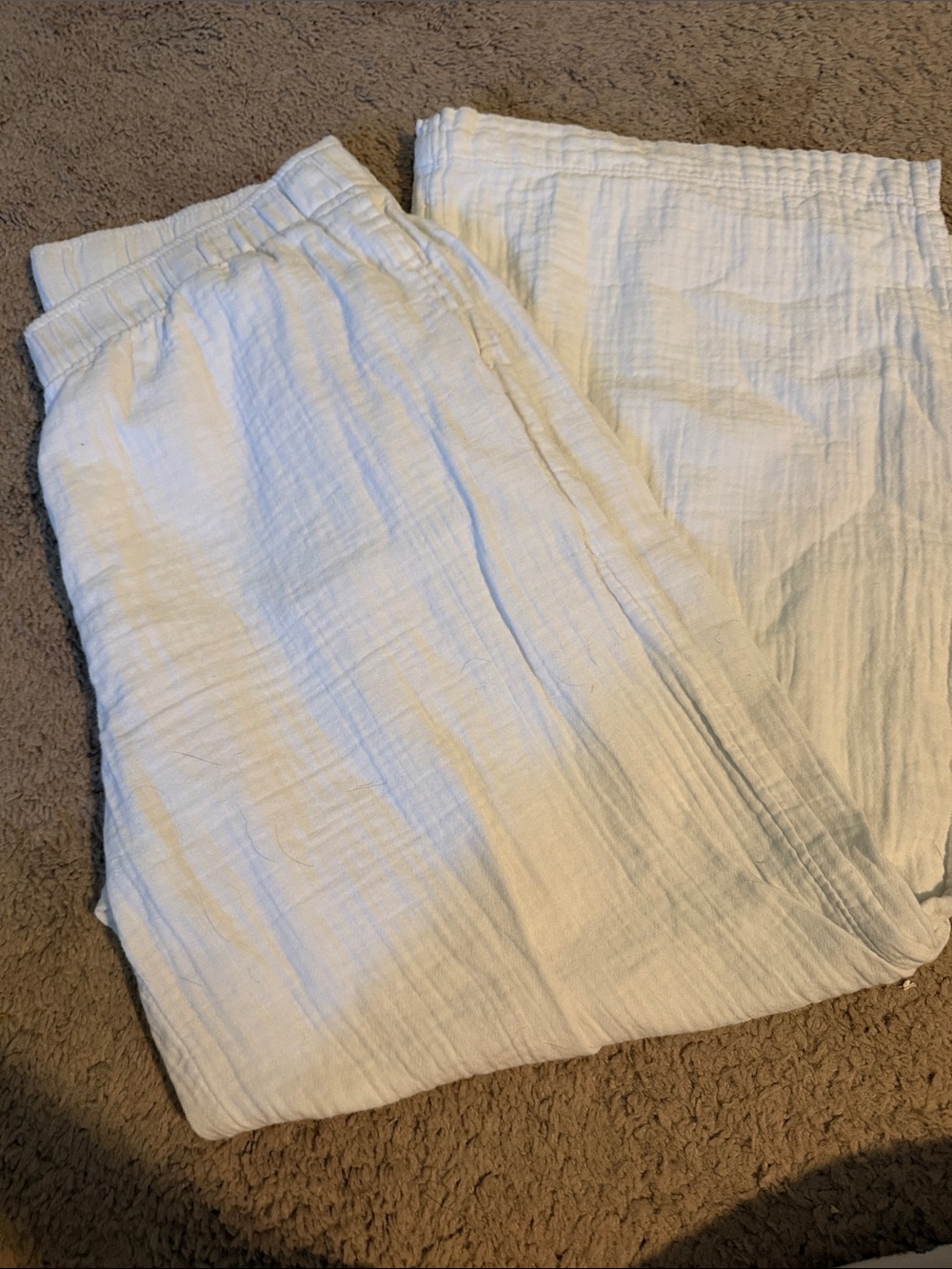 Old Navy White Wide-Leg Lightweight Jumpsuit Pants